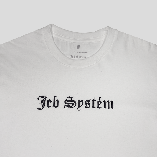 Jeb Systém Logo Tee Bílé