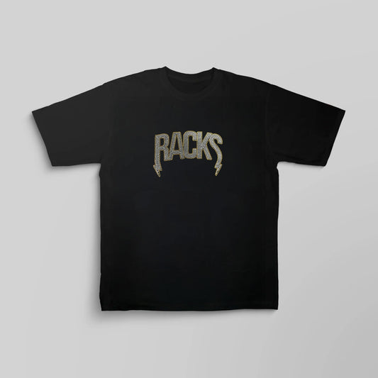 Racks Rhinestones Černé Triko