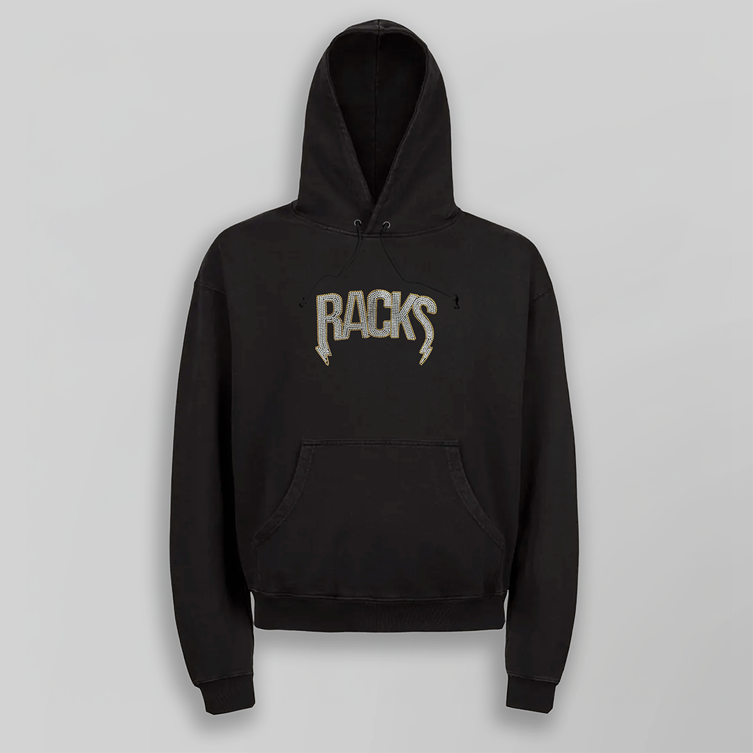 Racks Rhinestones Černá Mikina