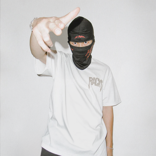 Racks Rhinestones Bílé Triko