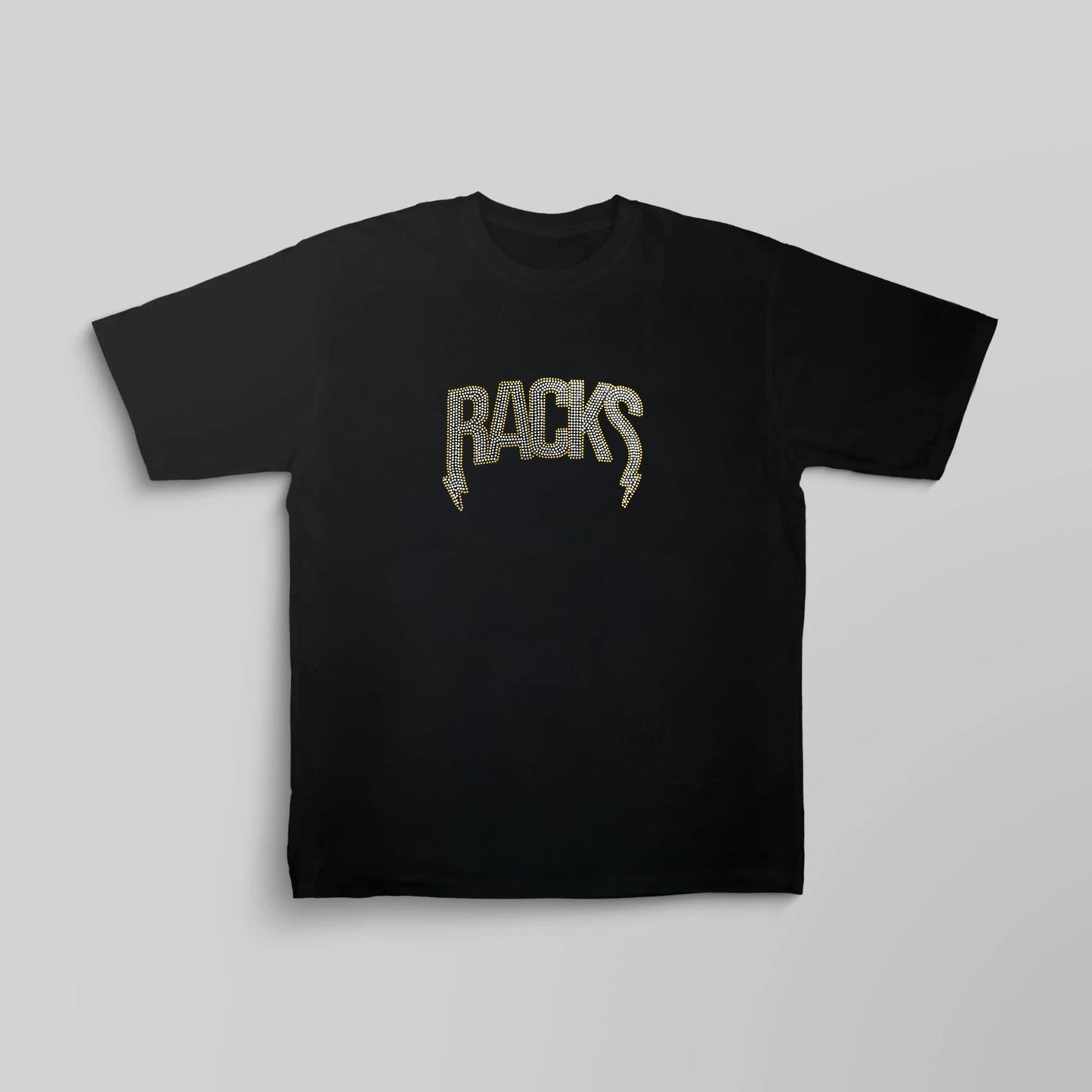 Racks Rhinestones Černé Triko